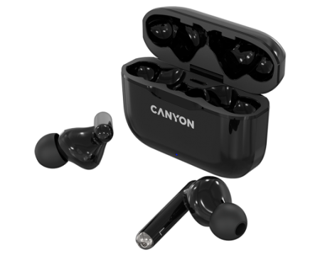 Kõrvaklapid+mikr. Canyon TWS-3 BT BLACK