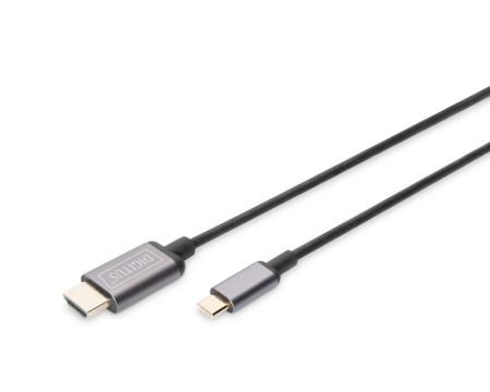 Kaabel USB-C to HDMI 1,8m 4K Digitus