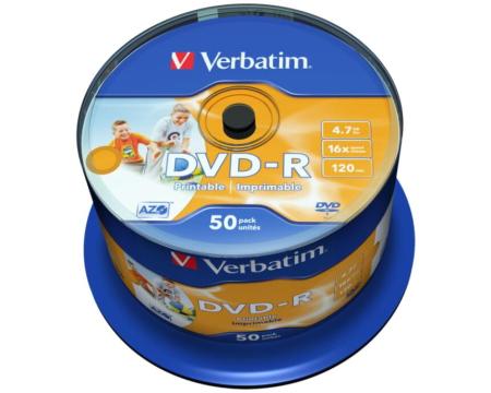 DVD-Verbatim 4,7GB Printable 50tk