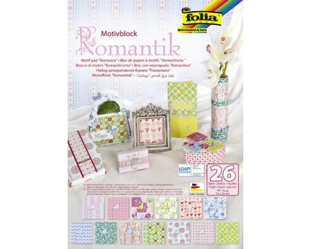 Motiivkartongi plokk ROMANCE 24x34cm 26L