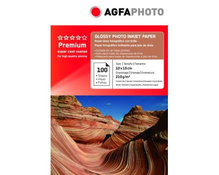 Fotopaber A6 210g glossy 100tk AgfaPhoto