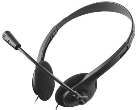 Kõrvaklapid+mikrofon Trust Chat Headset