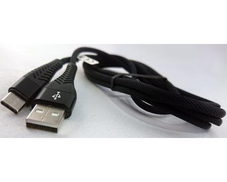 Kaabel USB-C Braided 2m QC3.0 3A