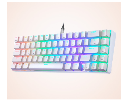 Klaviatuur Motospeed CK67 White mech TKL