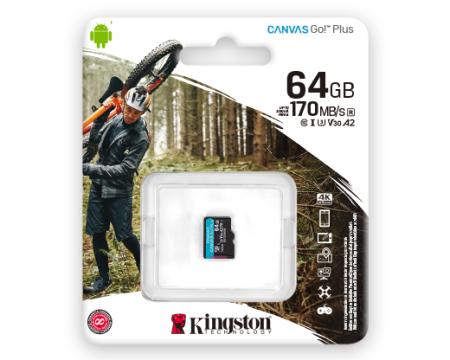 Mälukaart 64GB MicroSD Kingston 4K U3