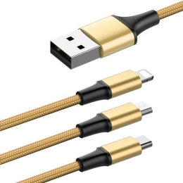 Kaabel USB to USB-C/Lightning/MicroUSB