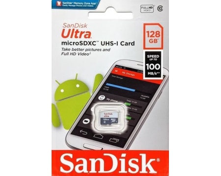 Mälukaart 128GB SanDisk Ultra Class 10
