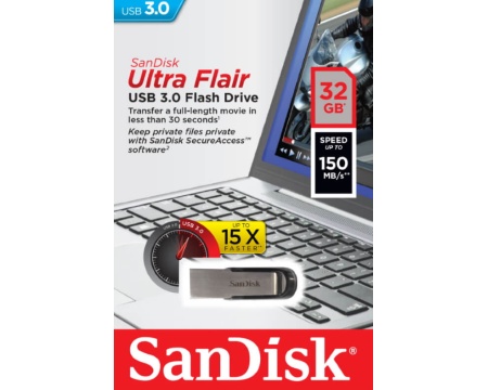 Mälupulk 32GB Sandisk Ultra Flair USB3