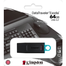 Mälupulk 64GB Kingston DataTraveler Exodia