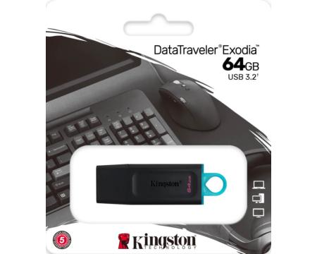 Mälupulk 64GB Kingston DataTraveler Exodia