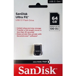 Mälupulk 64GB Sandisk Ultra FIT USB3