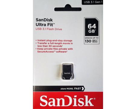 Mälupulk 64GB Sandisk Ultra FIT USB3