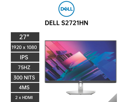 Monitor 27" Dell S2721HN FHD IPS