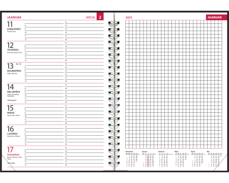 Kalendrisisu A5 Nädal universaal