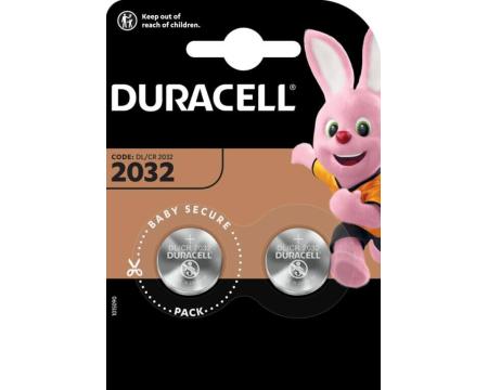 Patareid CR2032 3V Duracell 2tk/pakis