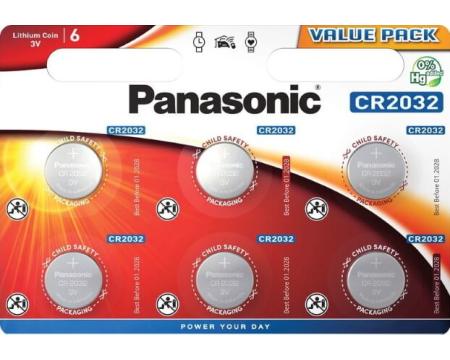 Patarei CR2032 3V Panasonic 6tk