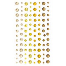 Plastjuveelid 104tk 3-6mm kollane