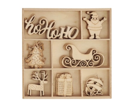 Puidust ornamendid  35tk/pk Jõuluvana