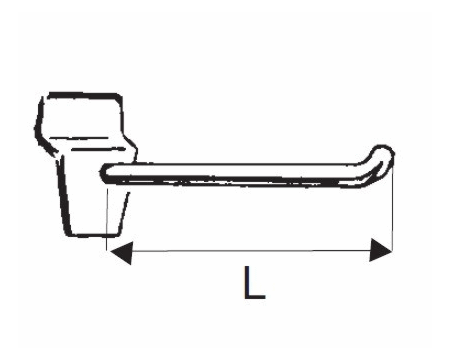 Ribaseina/soonseina piik 10cm kroom