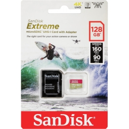 Mälukaart 128GB Sandisk Extreme U3 4K
