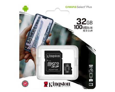 Mälukaart 32GB MicroSD KingstonC10 100MB