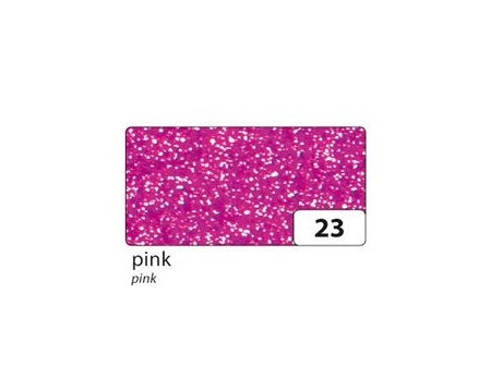 Glitter vahtkumm 20x29cm liimuv 5L roos*