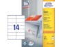 Etikett A4/100L 105x41mm valge*