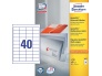 Etikett A4/100L 48,5x25,4mm valge