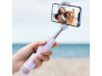 Nutitelefoni Selfie stick Baseus BT heleroosa