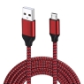 Kaabel microUSB Braided Strong 1m RED