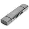 Mälukaardilugeja USB-C/USB SD+MicDigitus