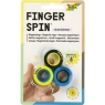 Finger Spins 3tk must, kollane, sinine