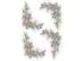 Puidust ornamendid 4tk/pk lehed