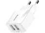 Toalaadija 2xUSB 2,1A Baseus White